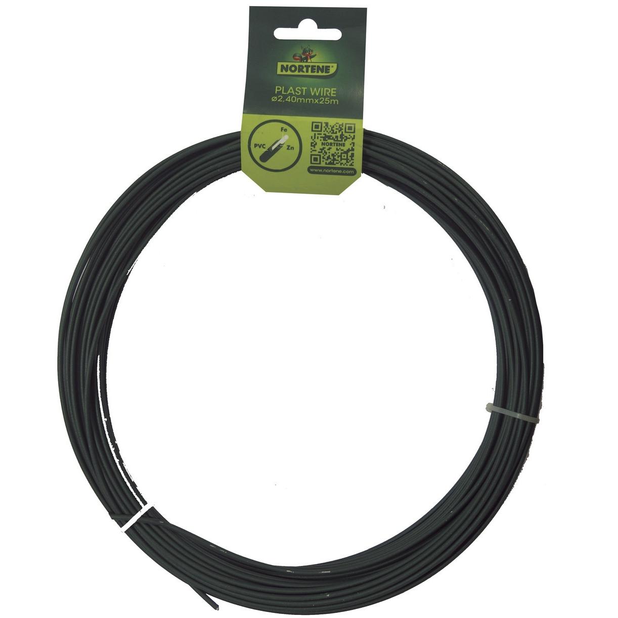 Plastifizierter verzinkter Draht Plast Wire 50 m Nortene Ø24 mm