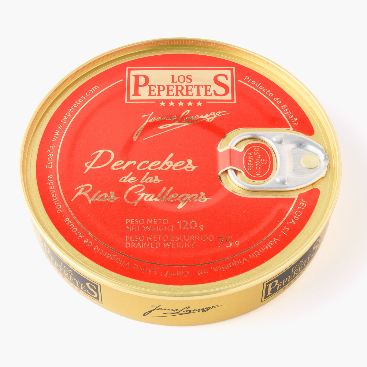 Natürliche Gänsemuscheln aus den galizischen Rías Los Peperetes 120g