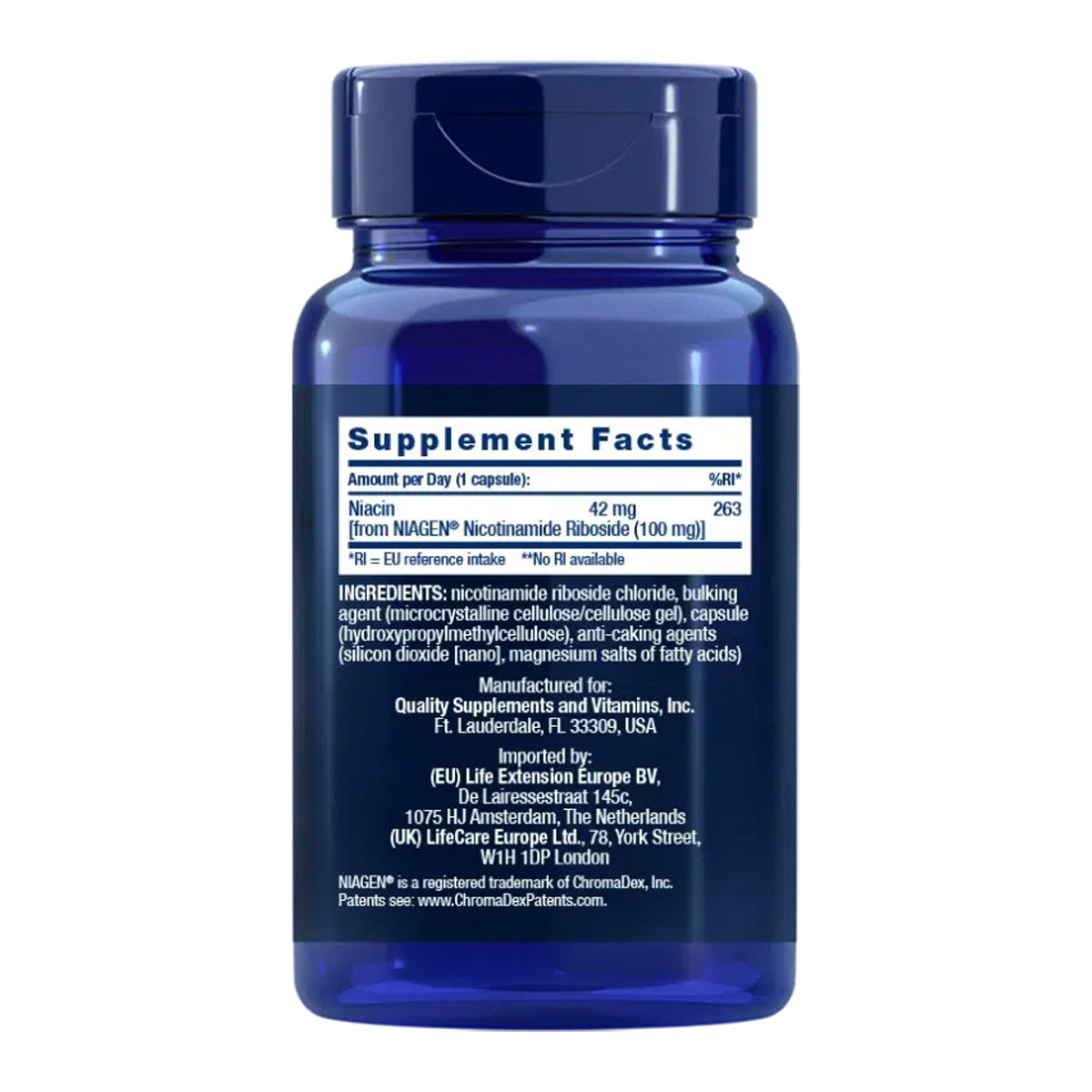 NAD+ Cell Formula 100 mg, Life Extension 30 kapsułek