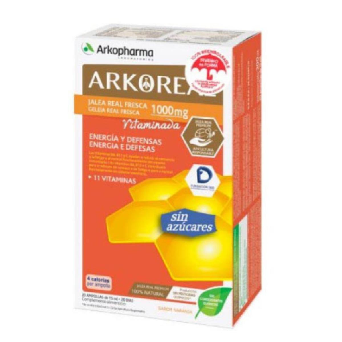 Arkopharma Arkoreal royal jelly light 100 mg 20 ampoules