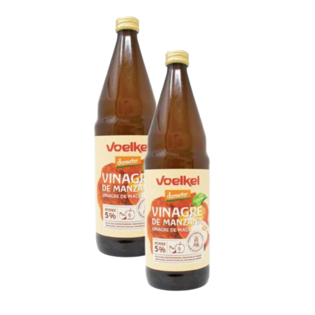 Confezione da 2 aceto di mele biologico Voelkel 0,75 cl
