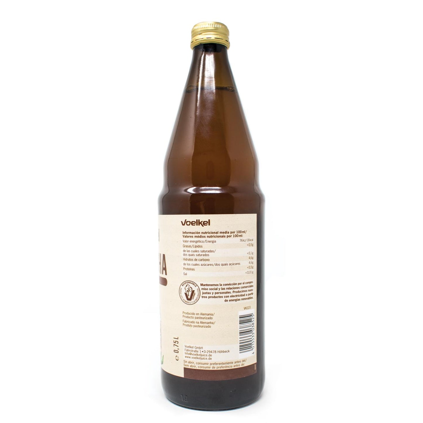 Pack of 6 Voelkel Organic Original Kombucha 750 ml