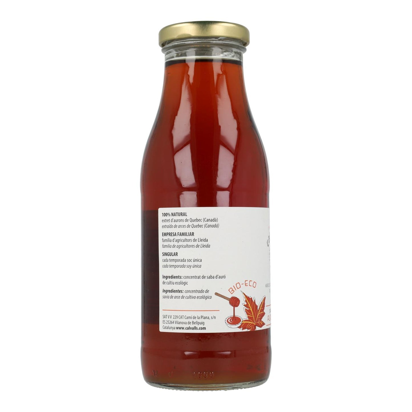 Sirop d'érable de catégorie A Eco Cal Valls, 500 ml