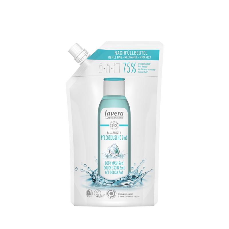 Basis Sensitiv 2-in-1 Shower Gel & Shampoo Refill, Lavera 500 ml