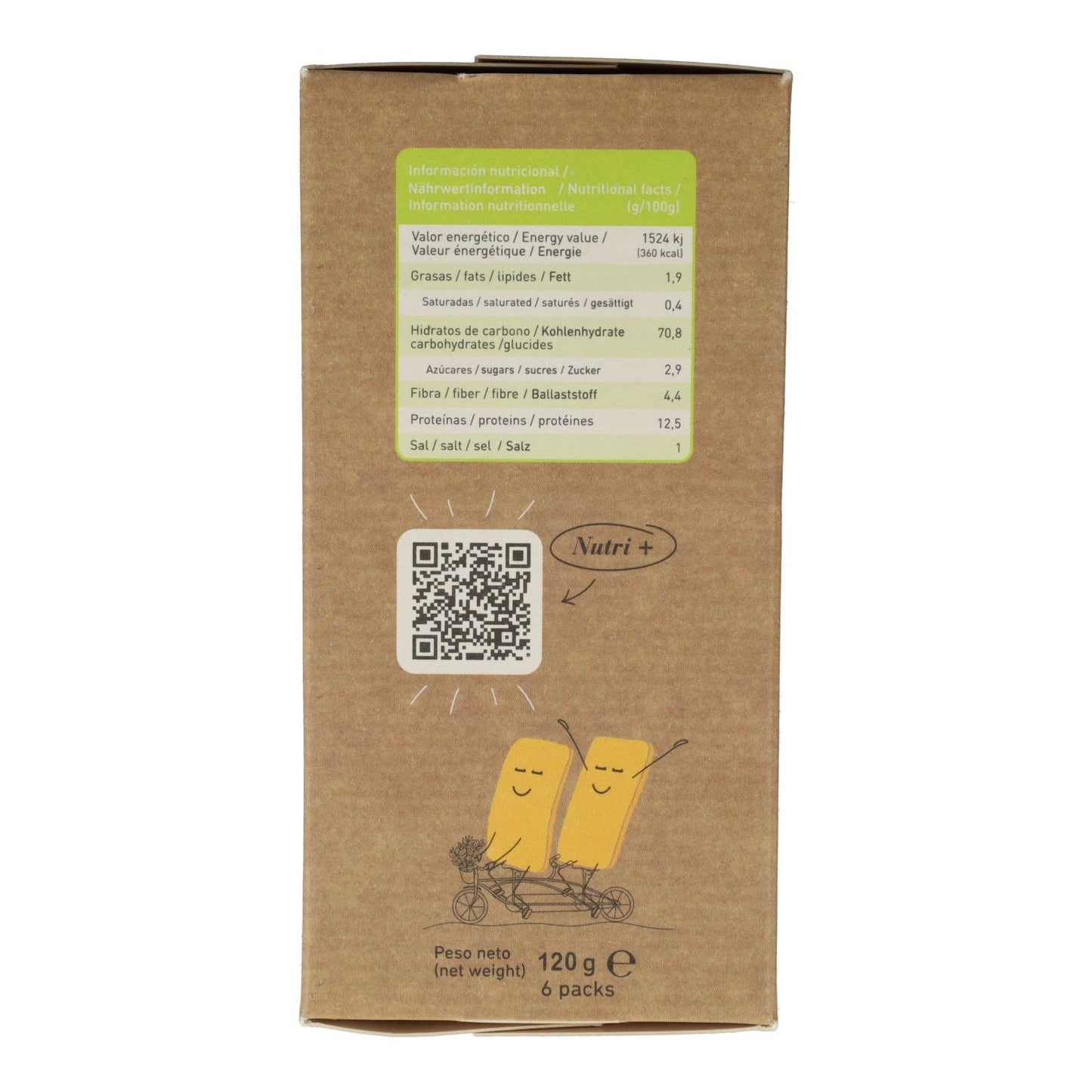 Cracker di ceci biologici senza glutine Zealia 120 g