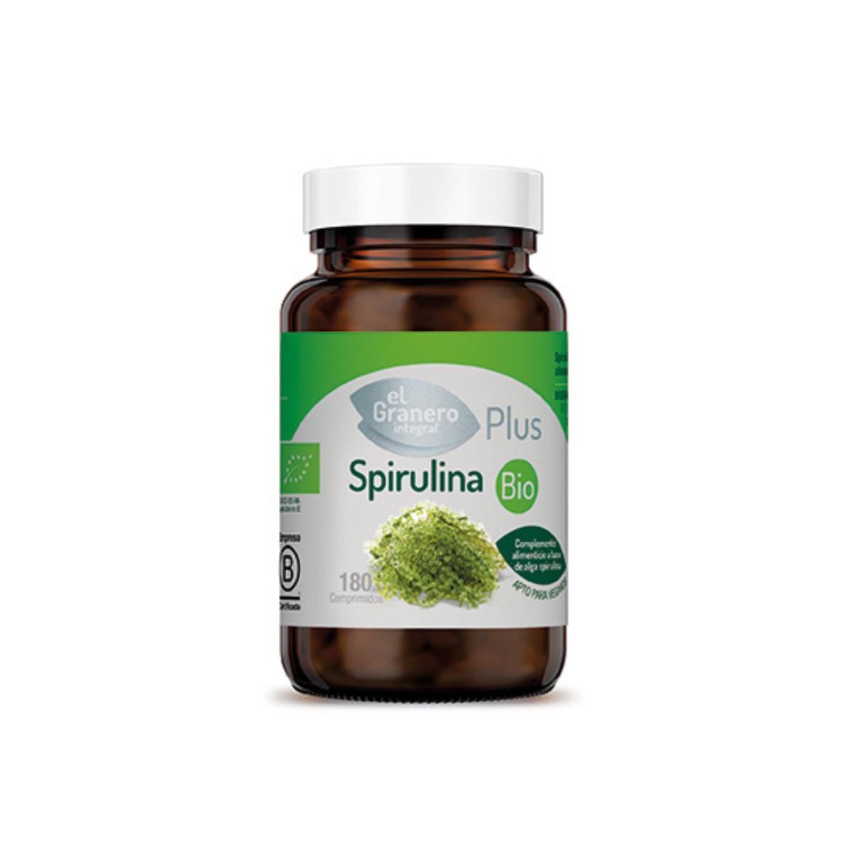 Spirulina bio El Granero, 180 tabletek
