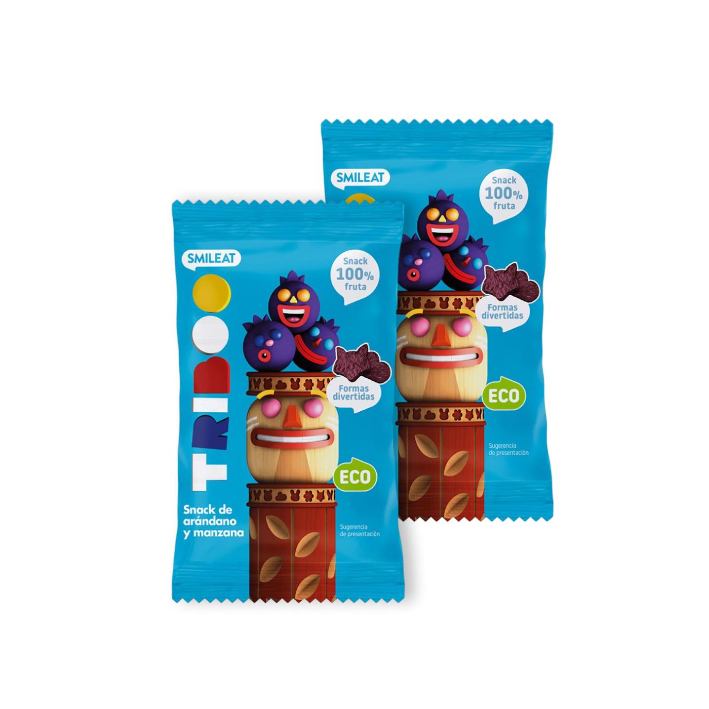 Zestaw 2x przekąski jabłkowo-żurawinowe ECO 25 g, Triboo