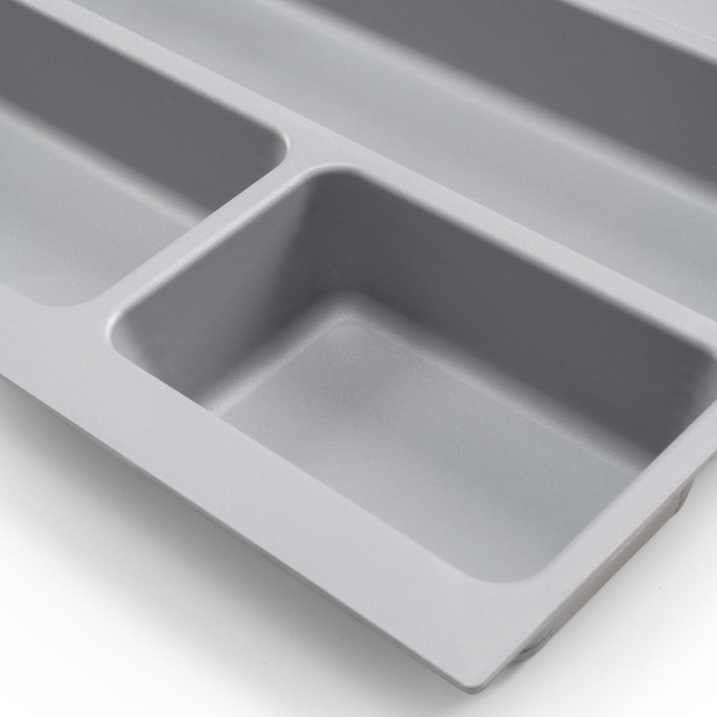 Emuca Portaposate Optima per cassetto da cucina, modulo 900 mm, plastica, grigio