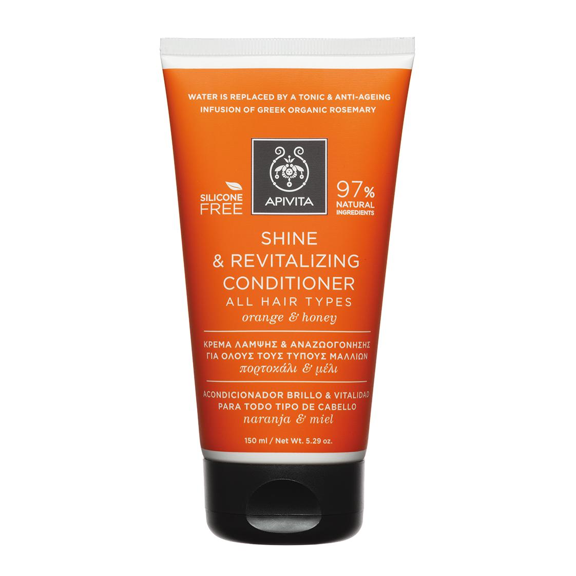 Shine and vitality conditioner for all hair types Apivita 150 ml