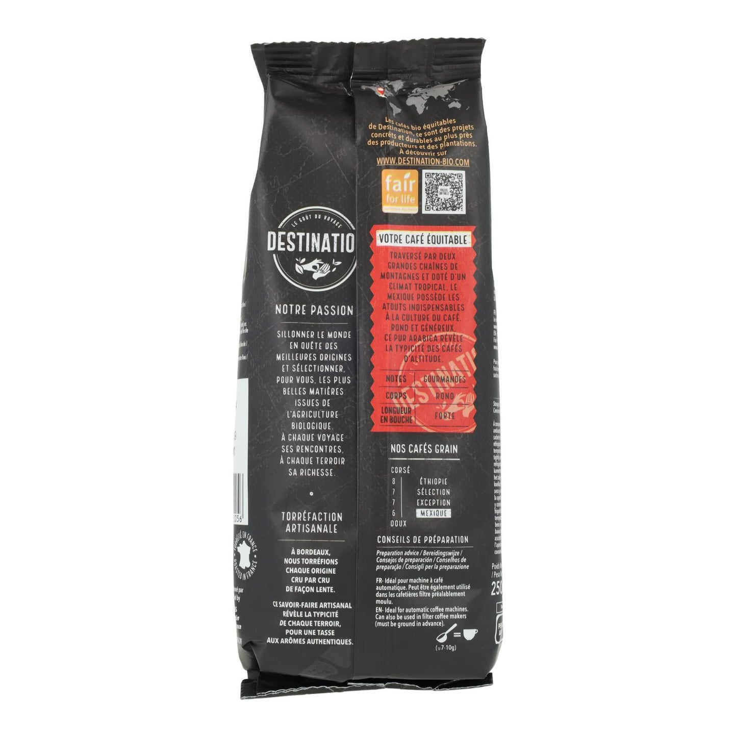 Kaffebönor från Chiapas i Mexiko, 100 % arabica, ekologiska, Destination, 250 g