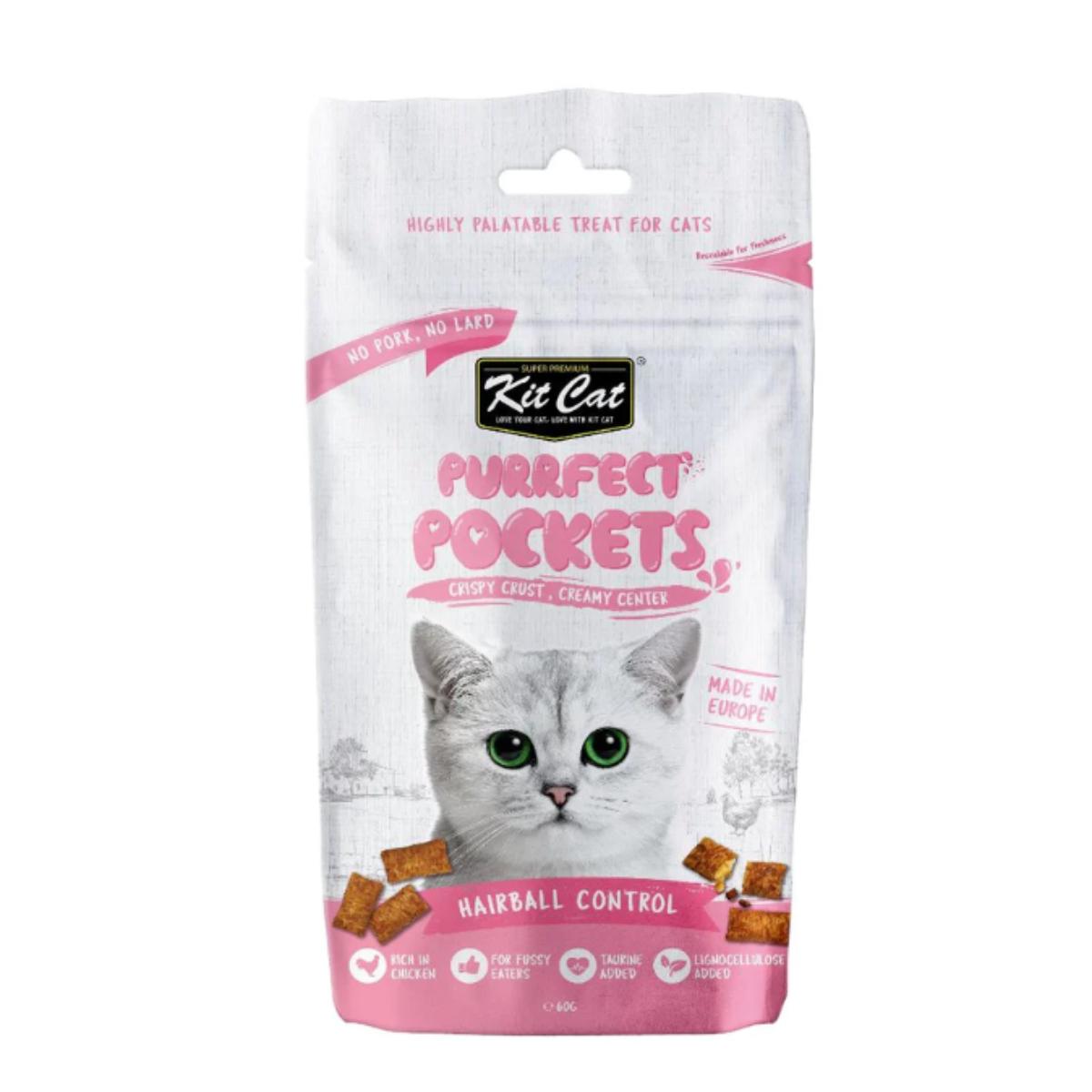 Zestaw Cat Purrfect Pockets - Hairball Control 60 g Funkcjonalna przekąska dla kotów