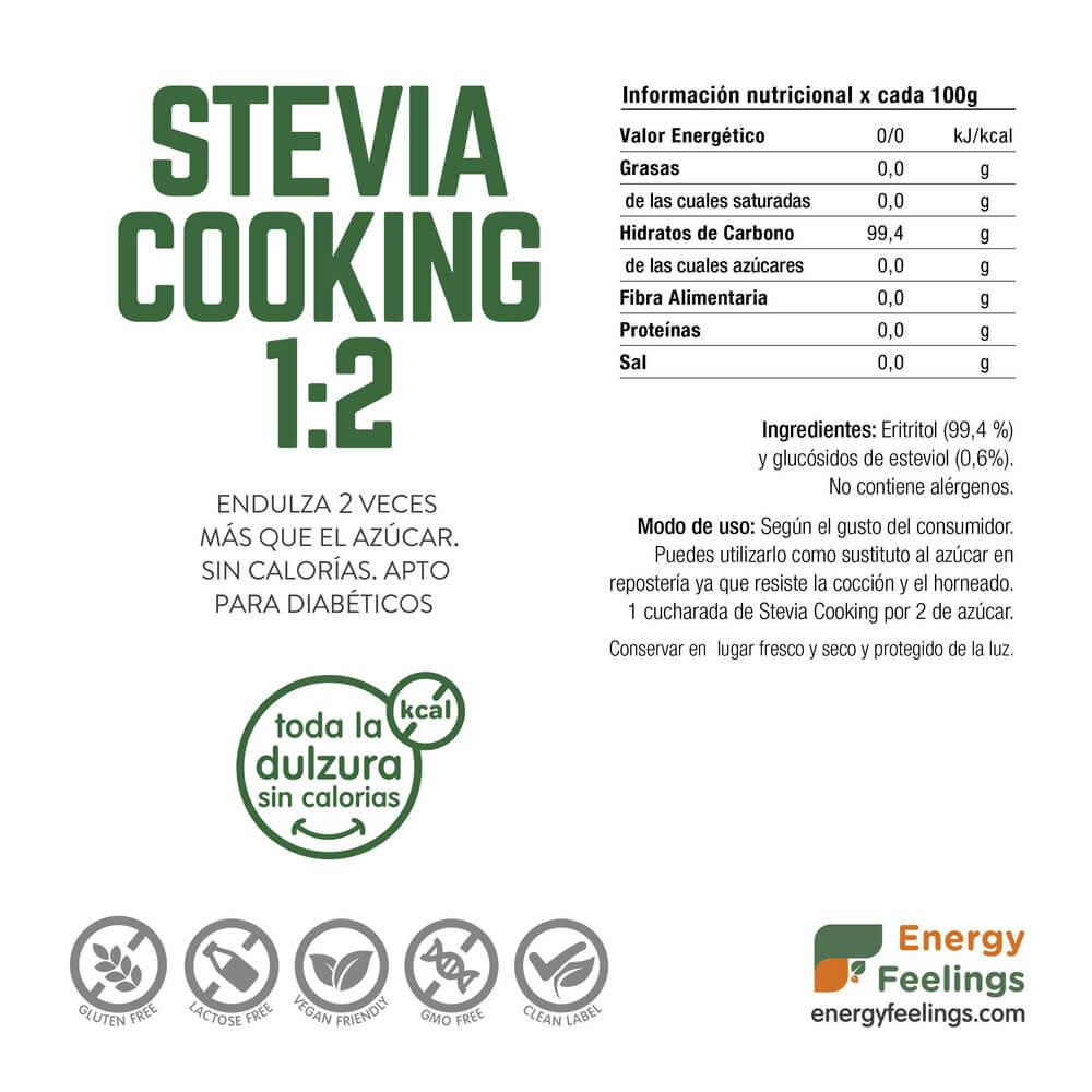 Stevia cooking 1:2 Energy Feelings 200 g