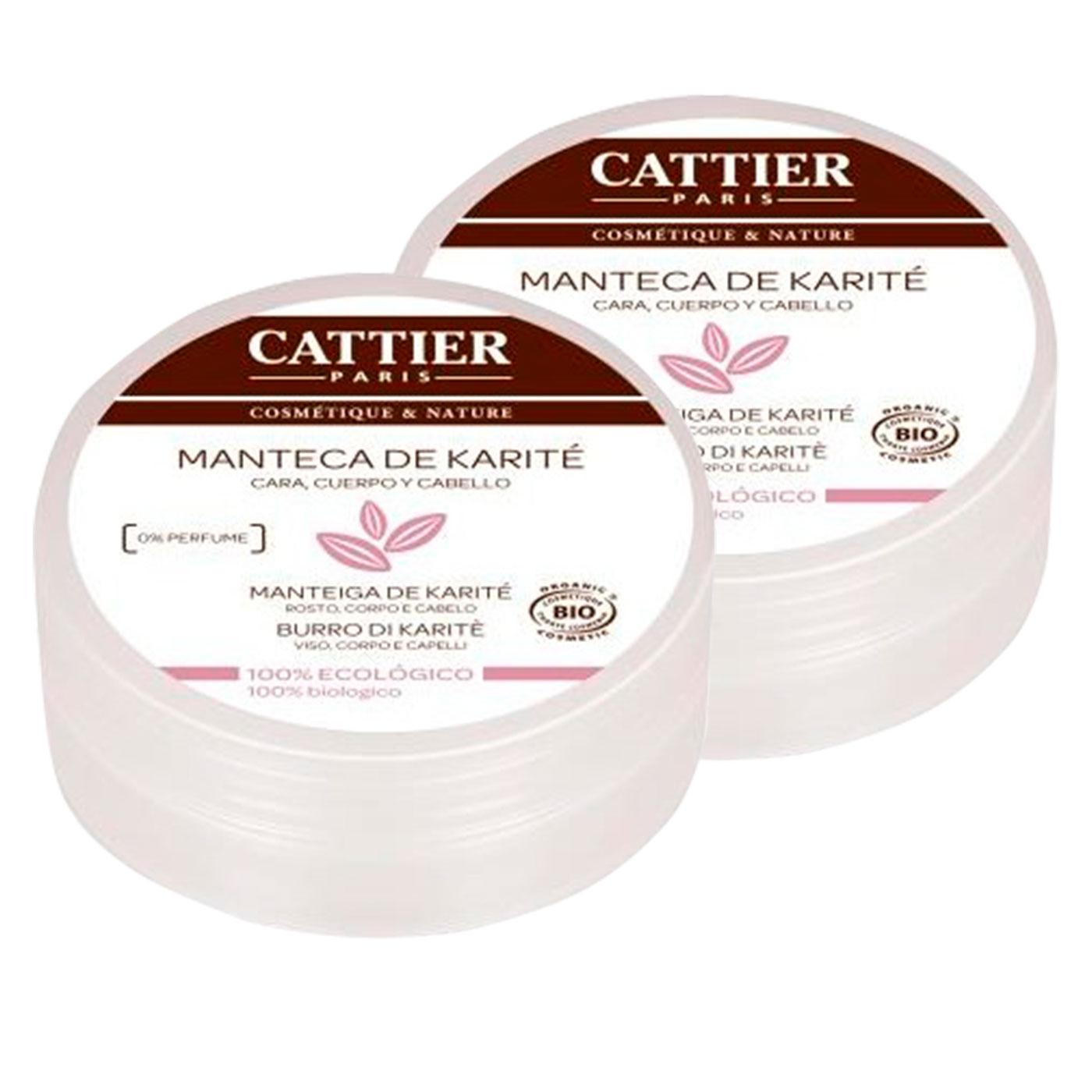 2er-Pack Bio-Sheabutter Cattier 100 g