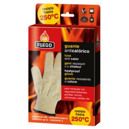 Okfuego heat-resistant gloves – thermal protection up to 350 °C for fireplaces, barbecues and stoves