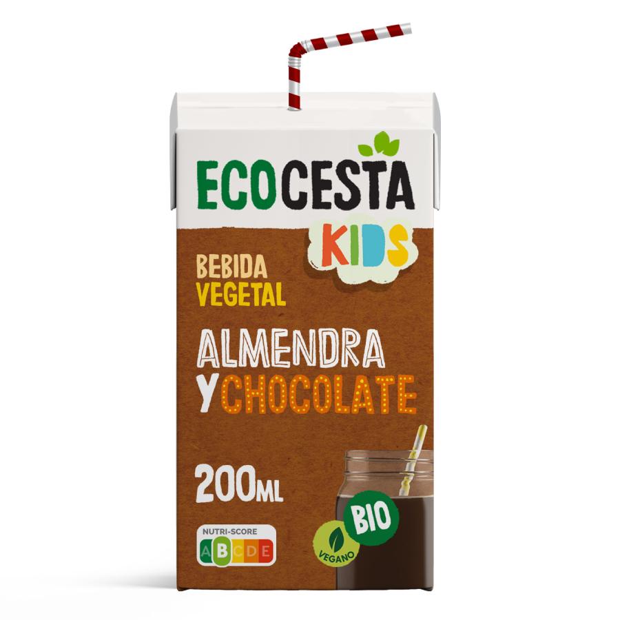 Organic Ecocesta Mini Almond and Chocolate Plant-Based Drink 200 ml