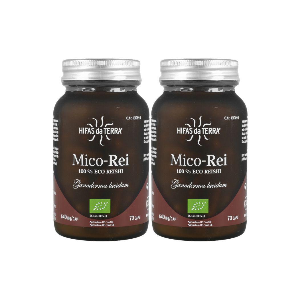 2er-Pack Mico Rei (Ganoderma lucidum) Hifas da Terra 70 Kapseln