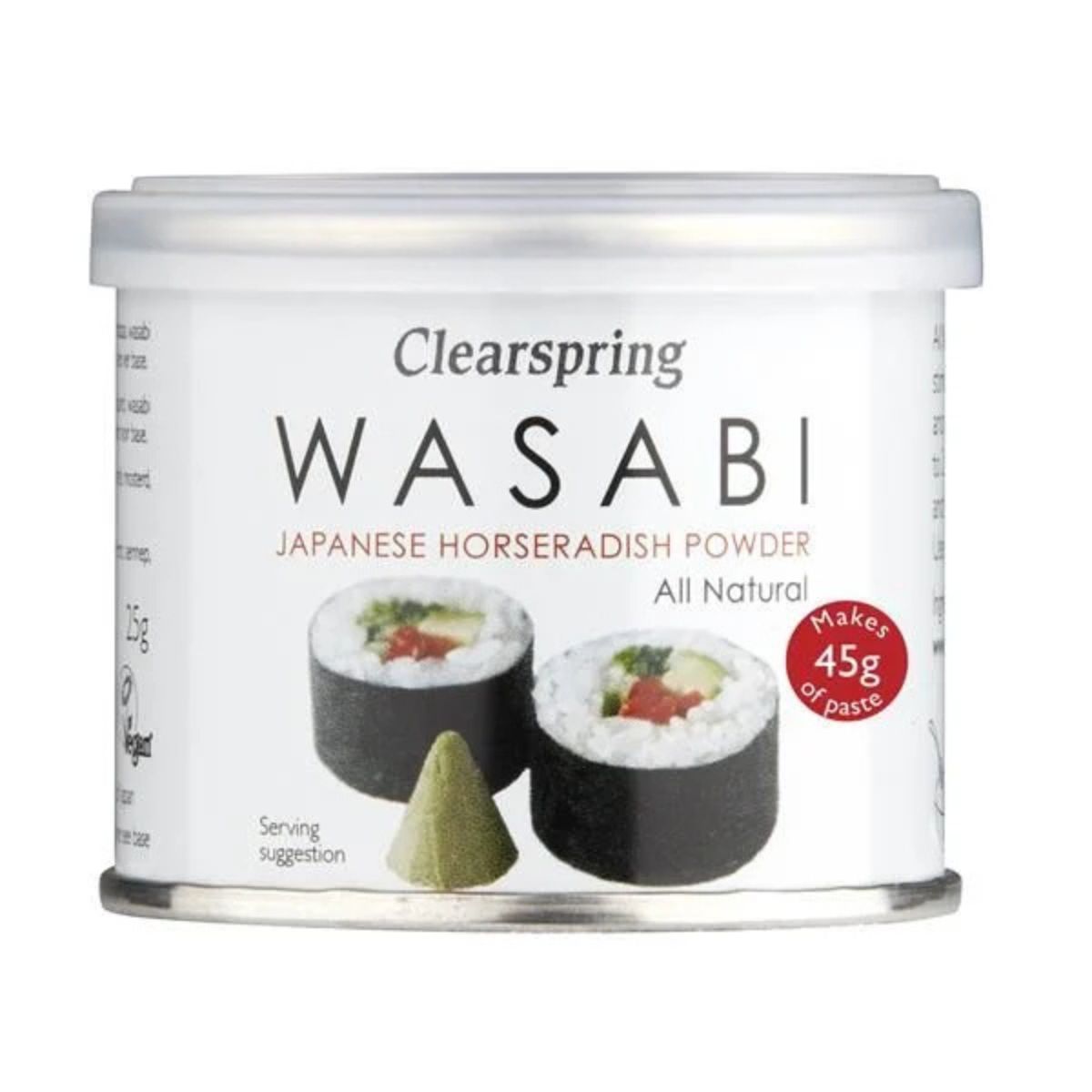 Wasabi japonais en poudre Clearspring 25 g