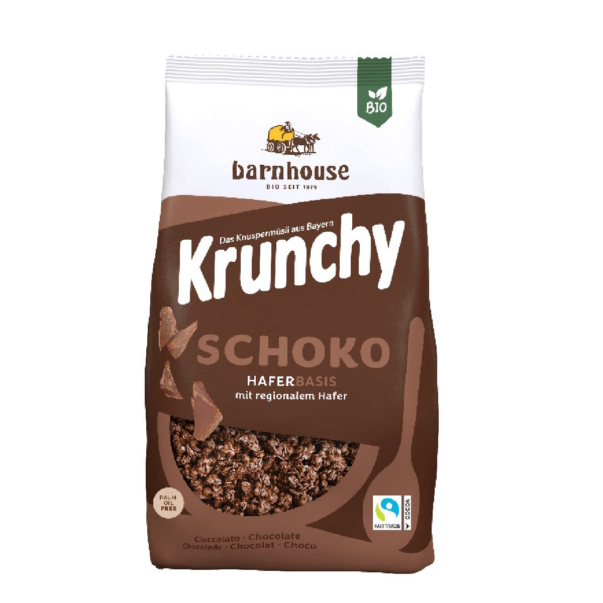 Müsli Krunchy Chocolate BIO Barnhouse familjeförpackning 1,25 kg