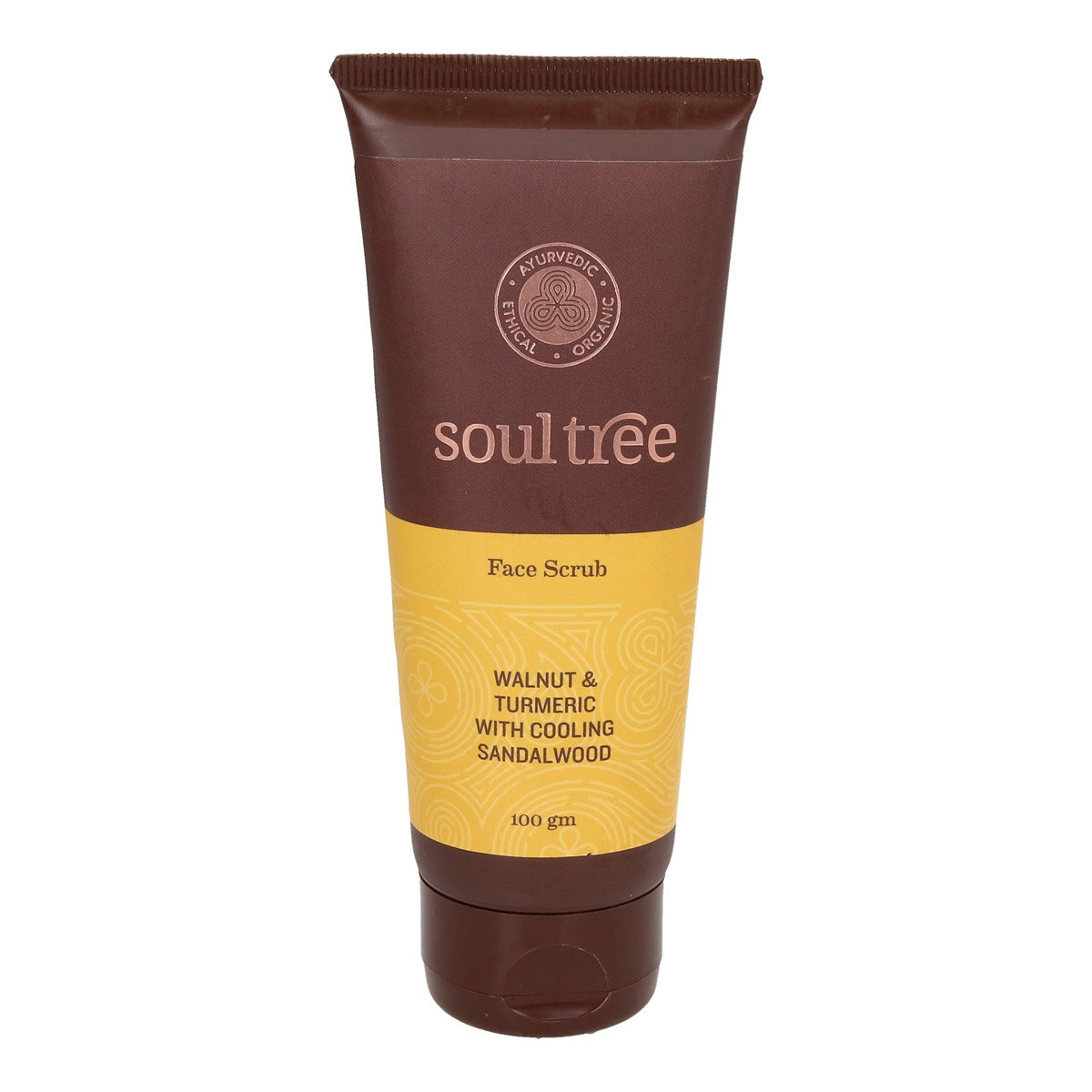 Ansiktsskrubb med valnöt, gurkmeja och sandelträ La Rueda Natural 100 g