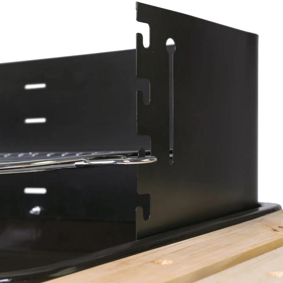 Kolgrill Rect. Svart vagn 67 x 38 x 83 cm Ldk Garden