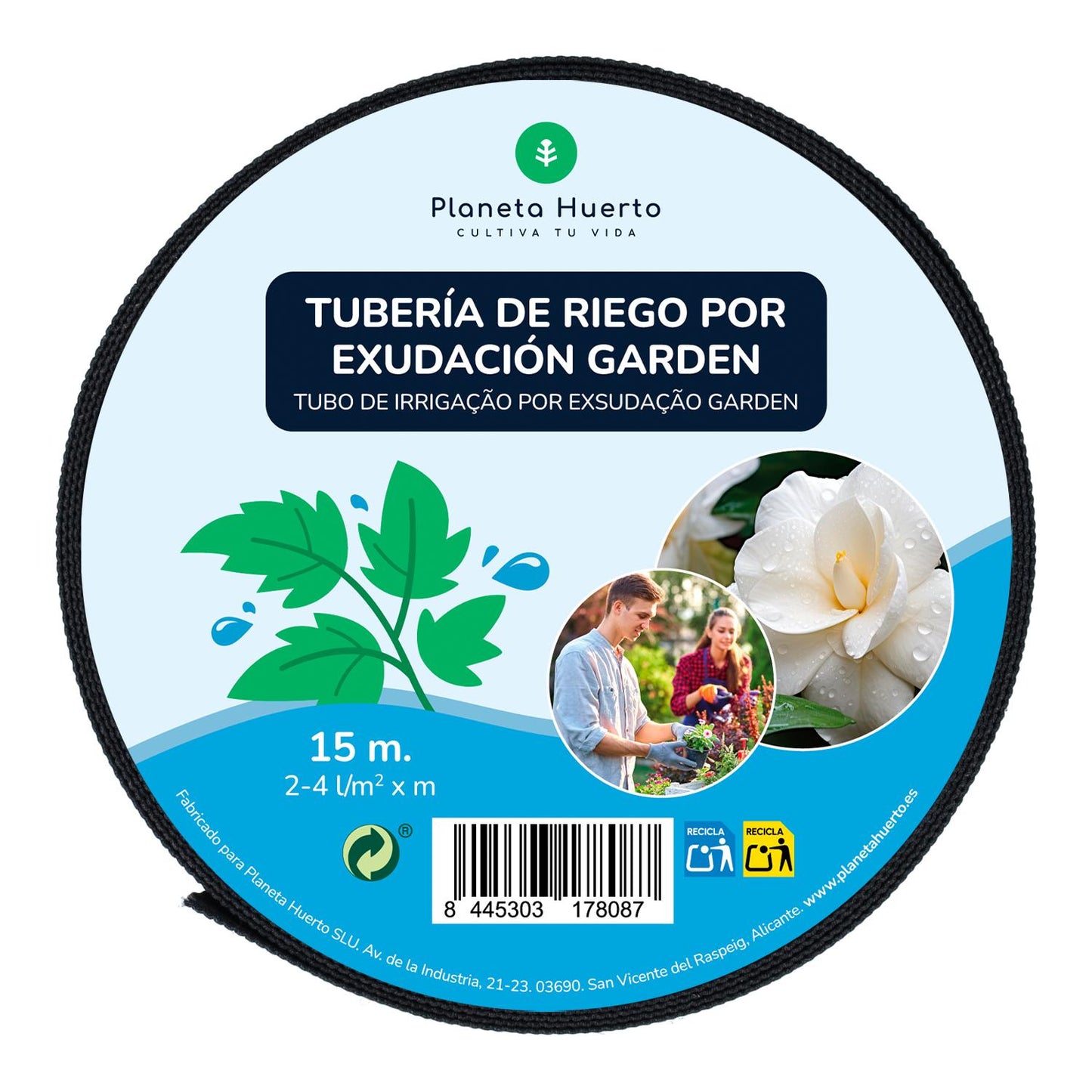 Rouleau de jardin Planeta Huerto exudation 15 m