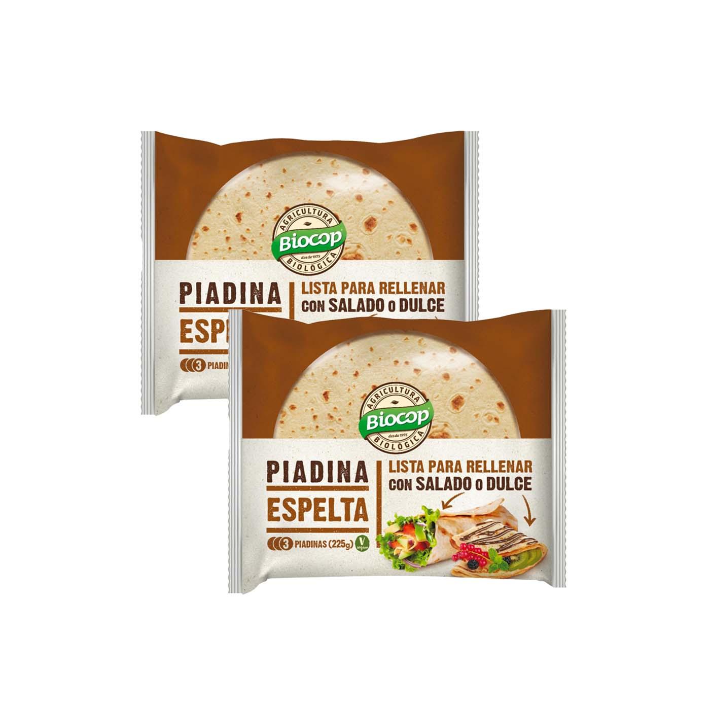 Pakket 2x Piadina Spelt Biocop 225 g