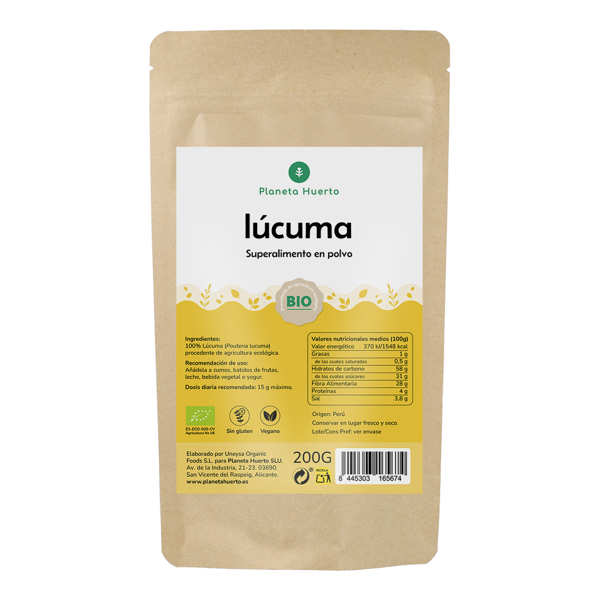 Lucuma w proszku Eco Planeta Huerto 200 g