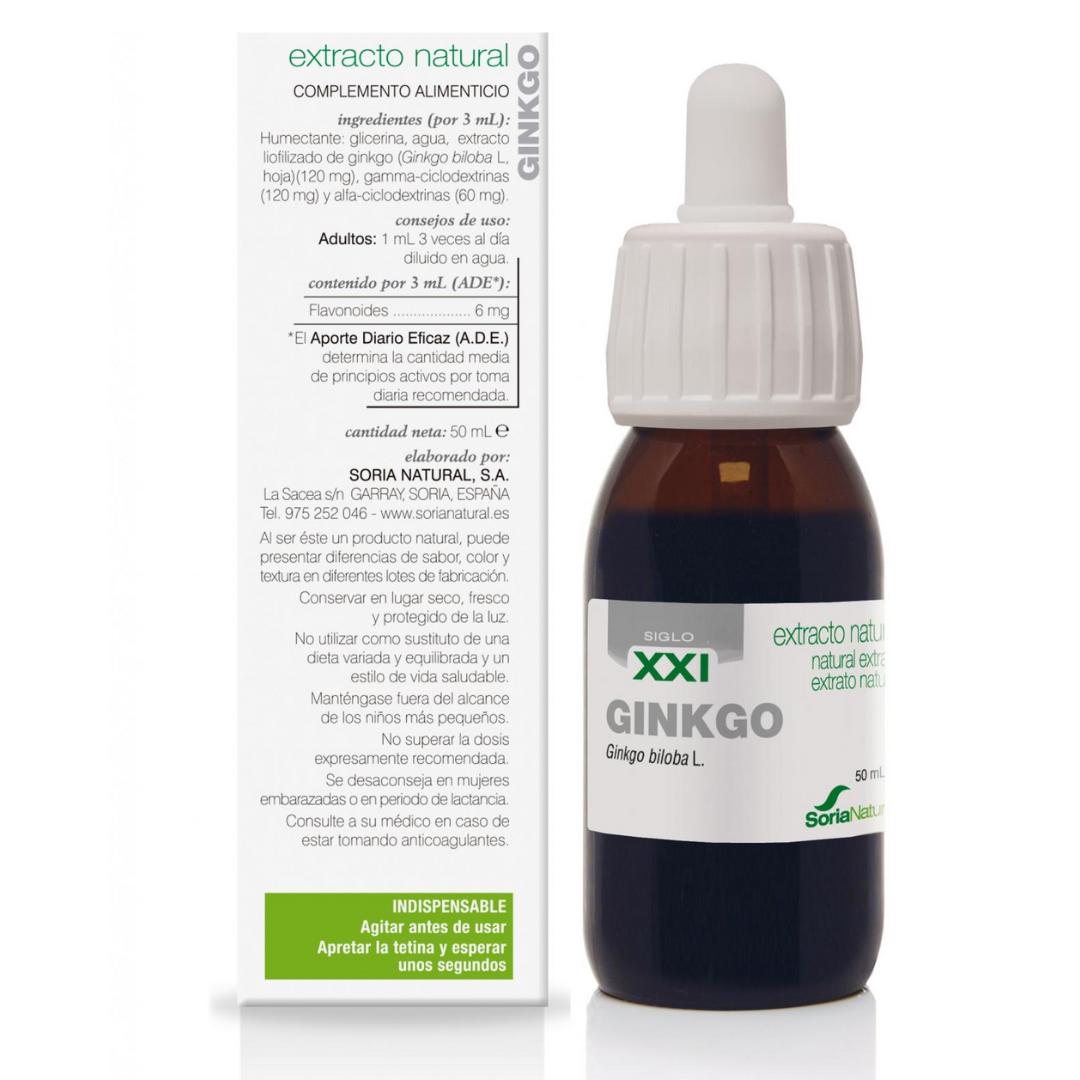 Soria Natural Ginkgo Biloba Extract, 50 ml