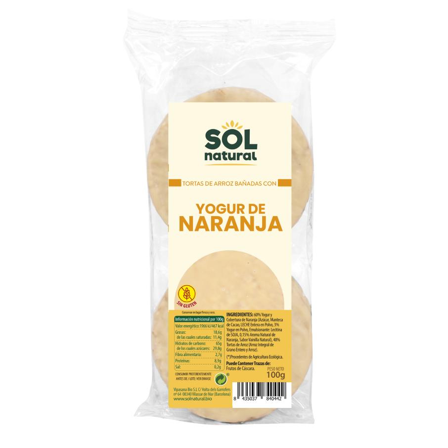 Tortine di riso, yogurt e arancia Sol Natural 100 g