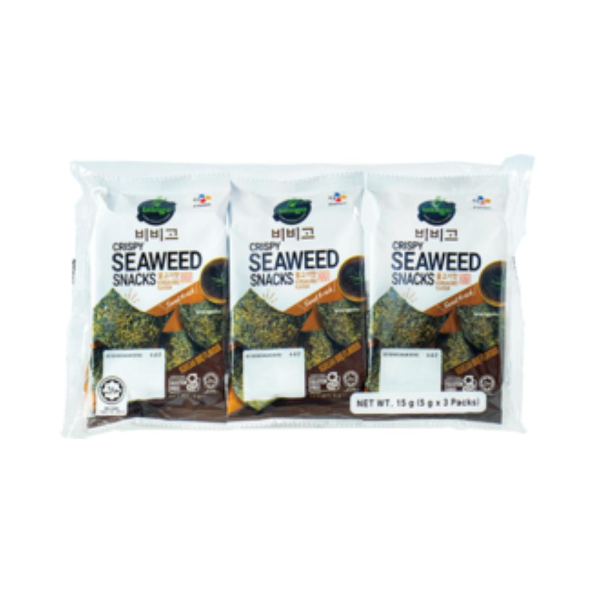 Knuspriger Meeresalgen-Snack Bibigo Barbecue 15 g