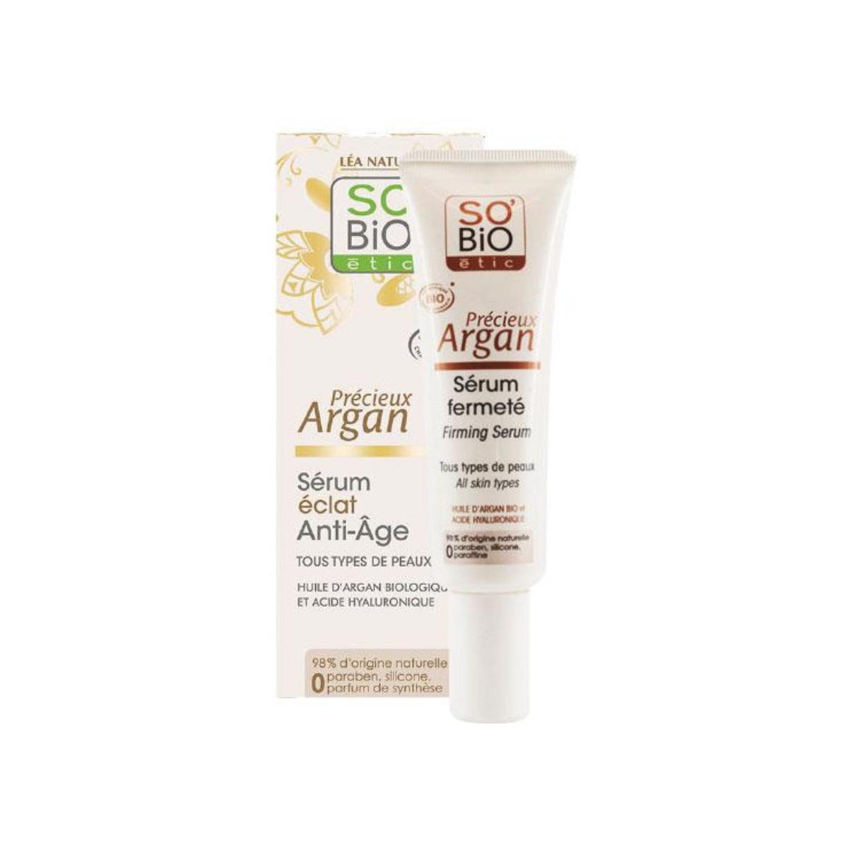 So'Bio Organic Hyaluronic Acid & Argan Anti-Ageing Firming Serum 30 ml