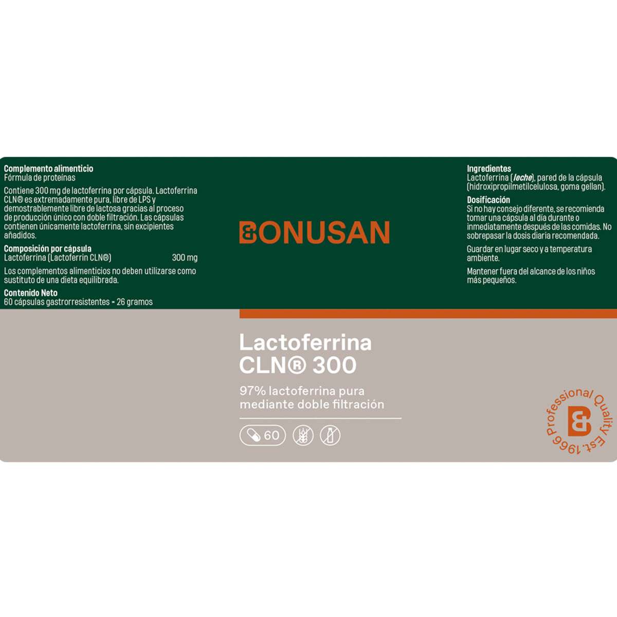 Lattoferrina CLN® 300 Bonusan 60 capsule gastroresistenti