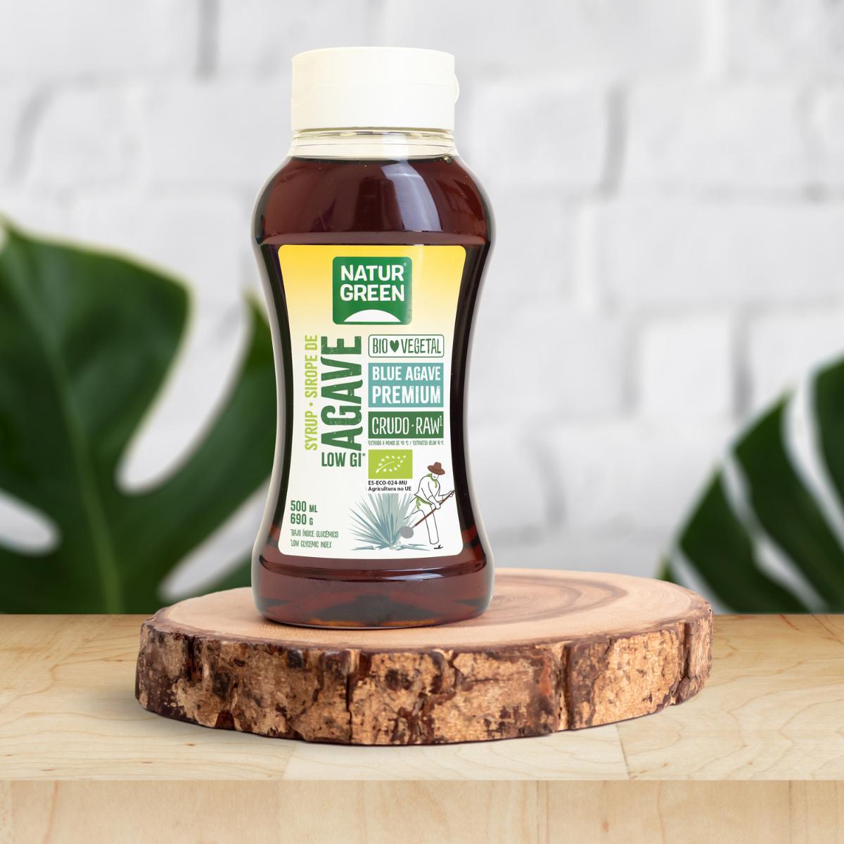 Pack of 2 Naturgreen Raw Agave Syrup 500 ml bottles