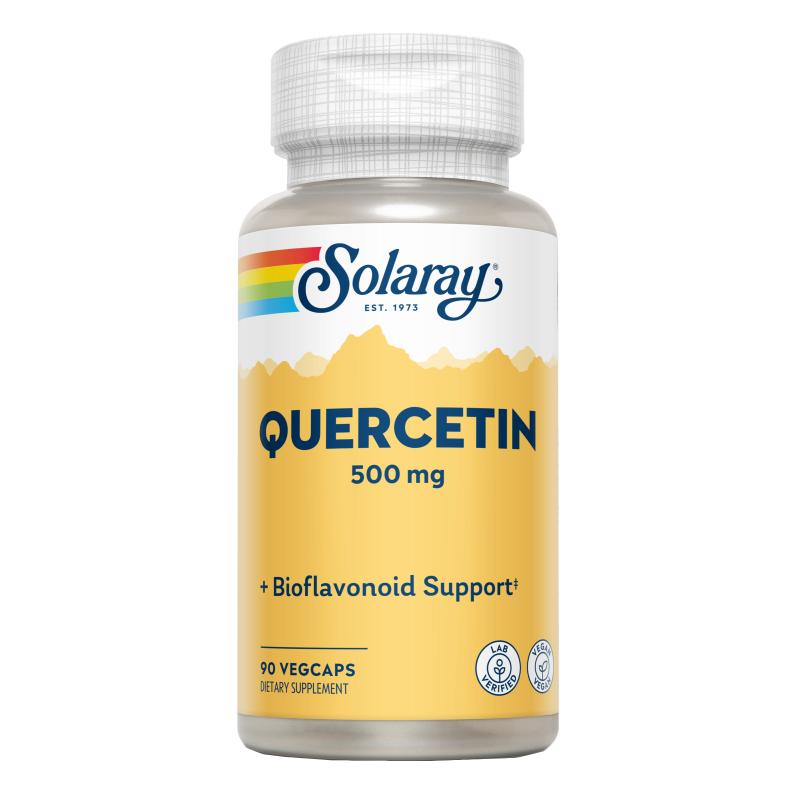 Quercitin Non citrus Solaray, 90 gélules