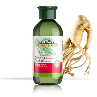 Shampooing revitalisant au ginseng et à la grenade Corpore Sano 300 ml
