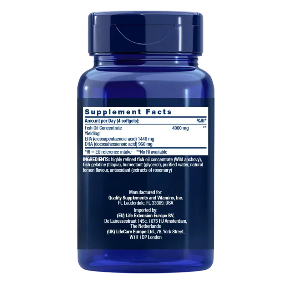 Mega EPA/DHA, Life Extension 120 kapsułek