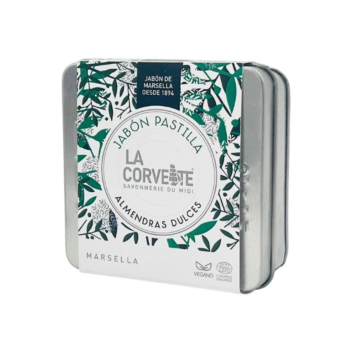 Confezione regalo in metallo Sapone alle mandorle dolci La Corvette