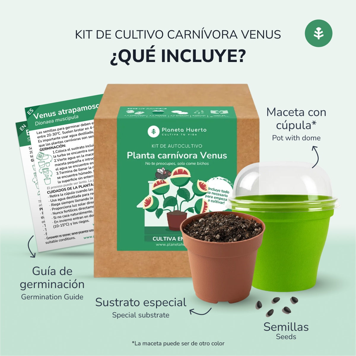 Kit d'auto-culture Plante carnivore Venus flytrap Garden planet