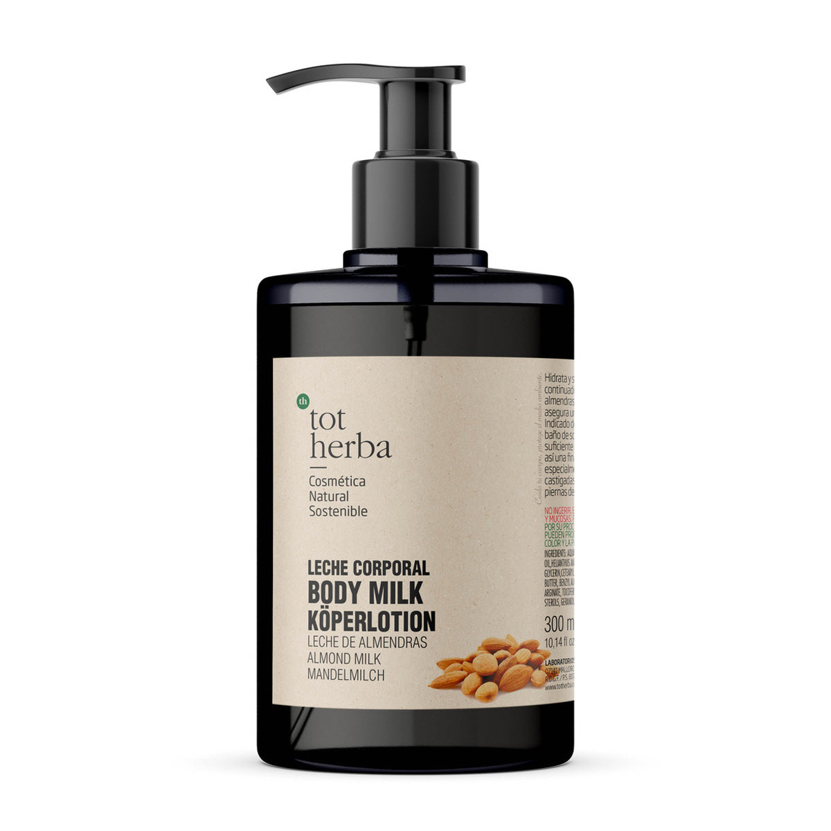 Mandelmilch für den Körper, Tot Herba, 300 ml