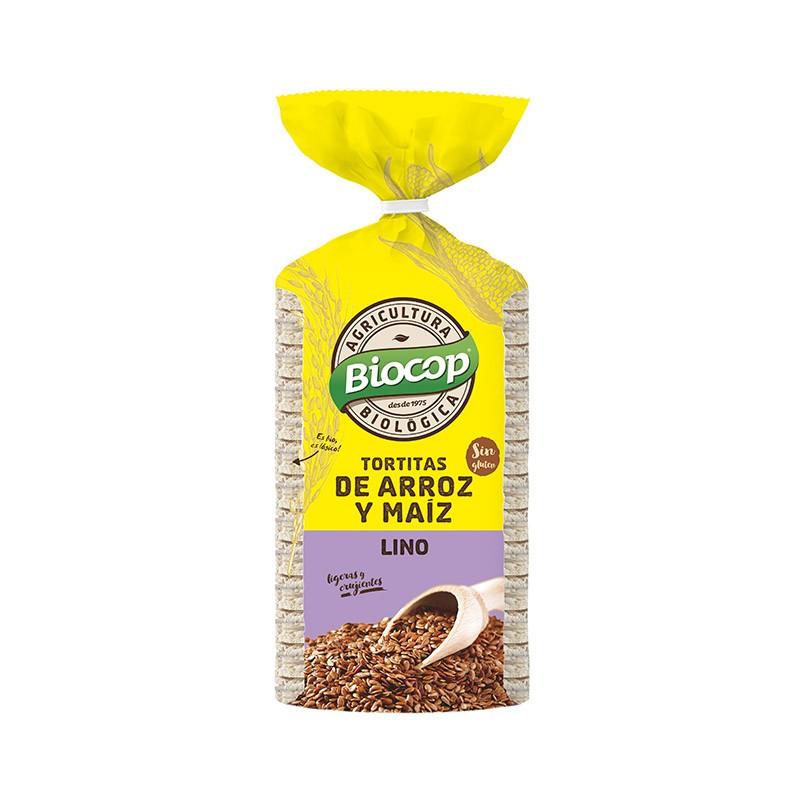 Frittelle di riso e mais con semi di lino Biocop 200 g