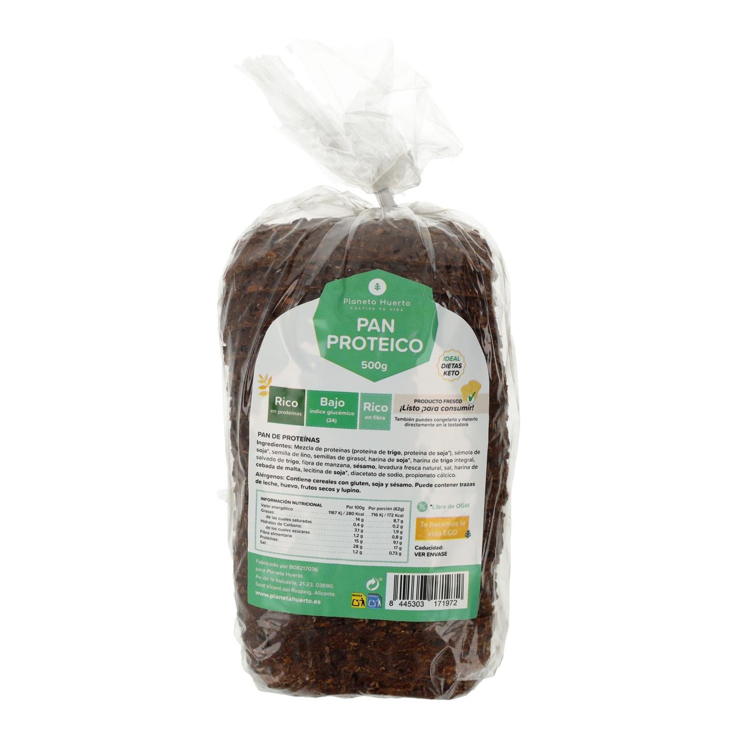 Pane proteico Planeta Huerto 500 g