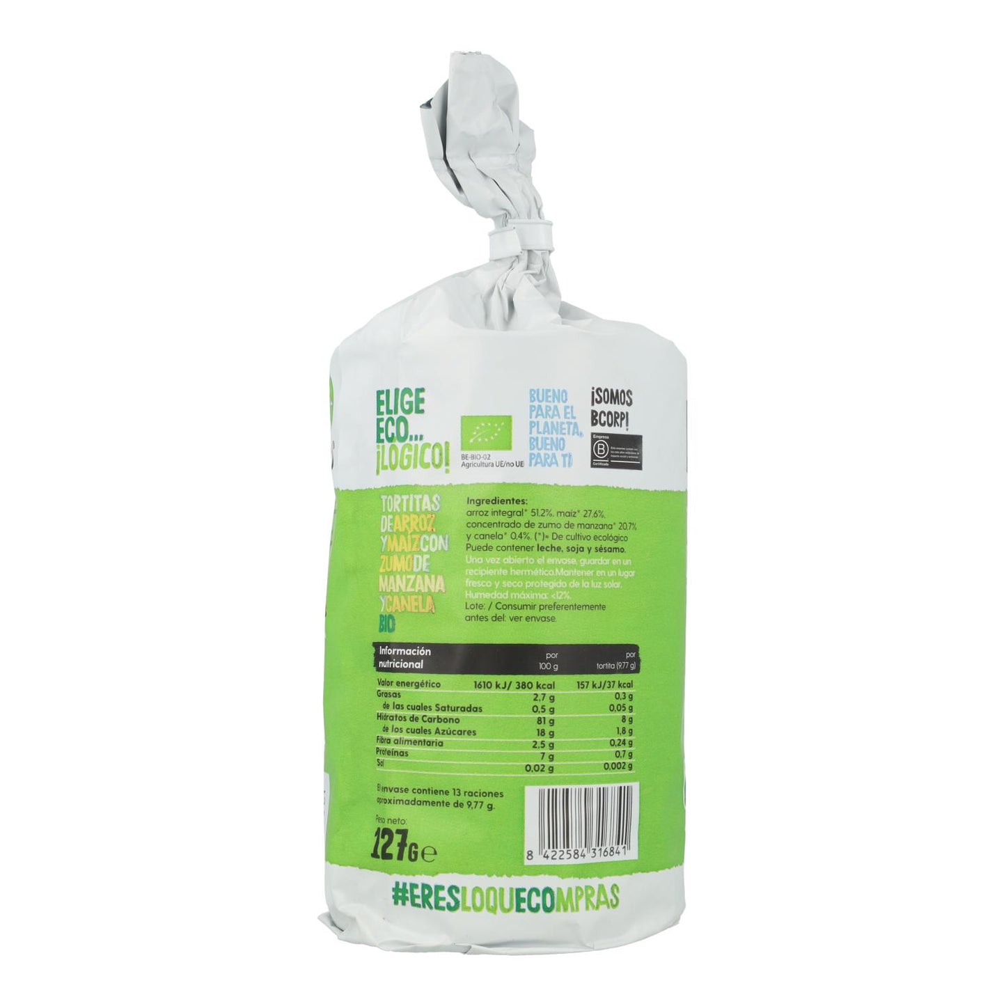 Focaccine di riso e mais con mela e cannella Bio Ecocesta 127 g