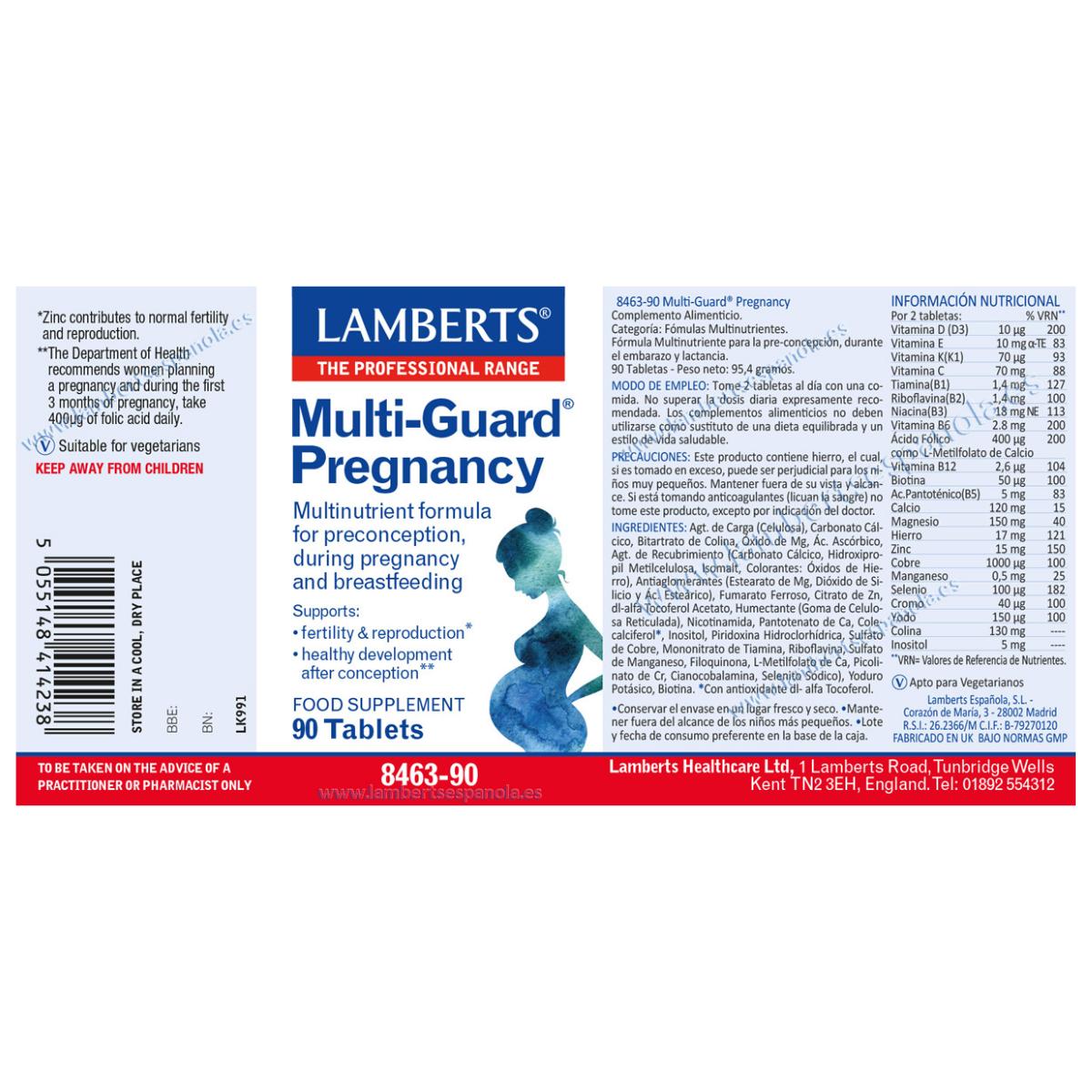 Multi-Guard® Pregnancy Lamberts 90 Tablets