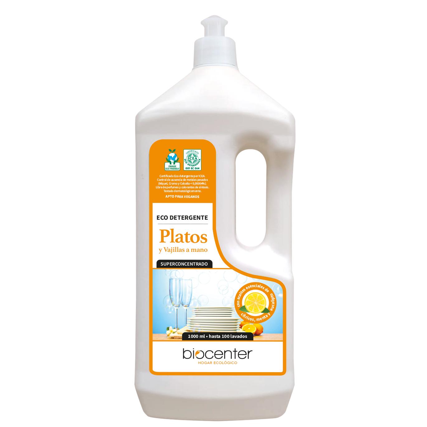 Biocenter Eco-Friendly Dishwashing Liquid for Hand Washing Dishes and Tableware 1 L