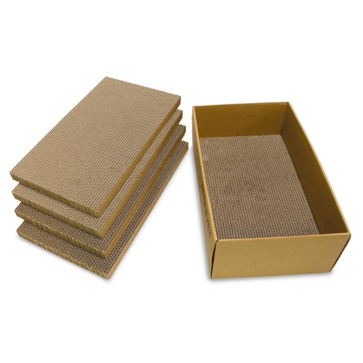 Kartongklösbräda för katter NATURAL Arquivet 43,5x29,5x14cm