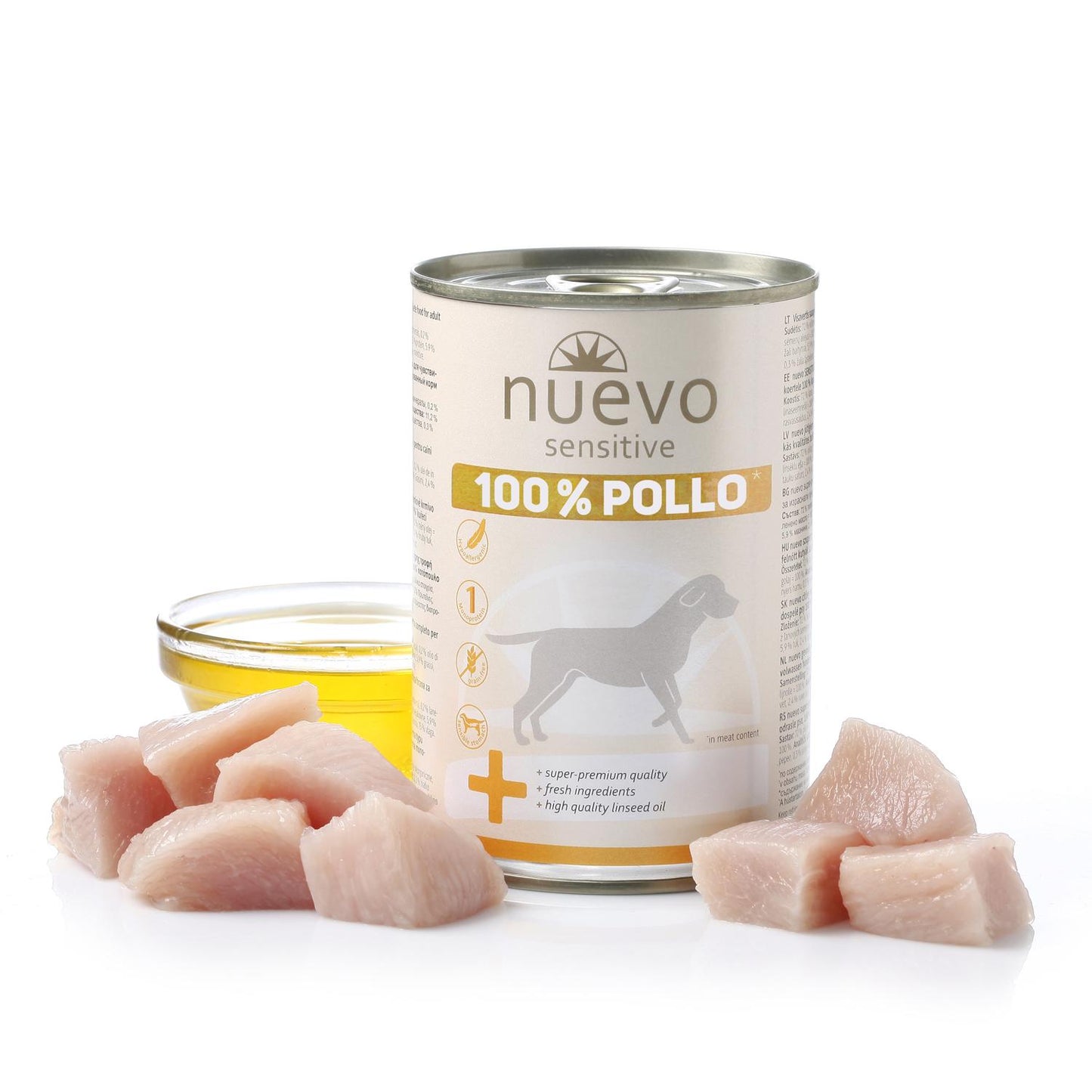 Neu Dose Perro Sensitive 100 % Huhn 400 g, monoproteisch