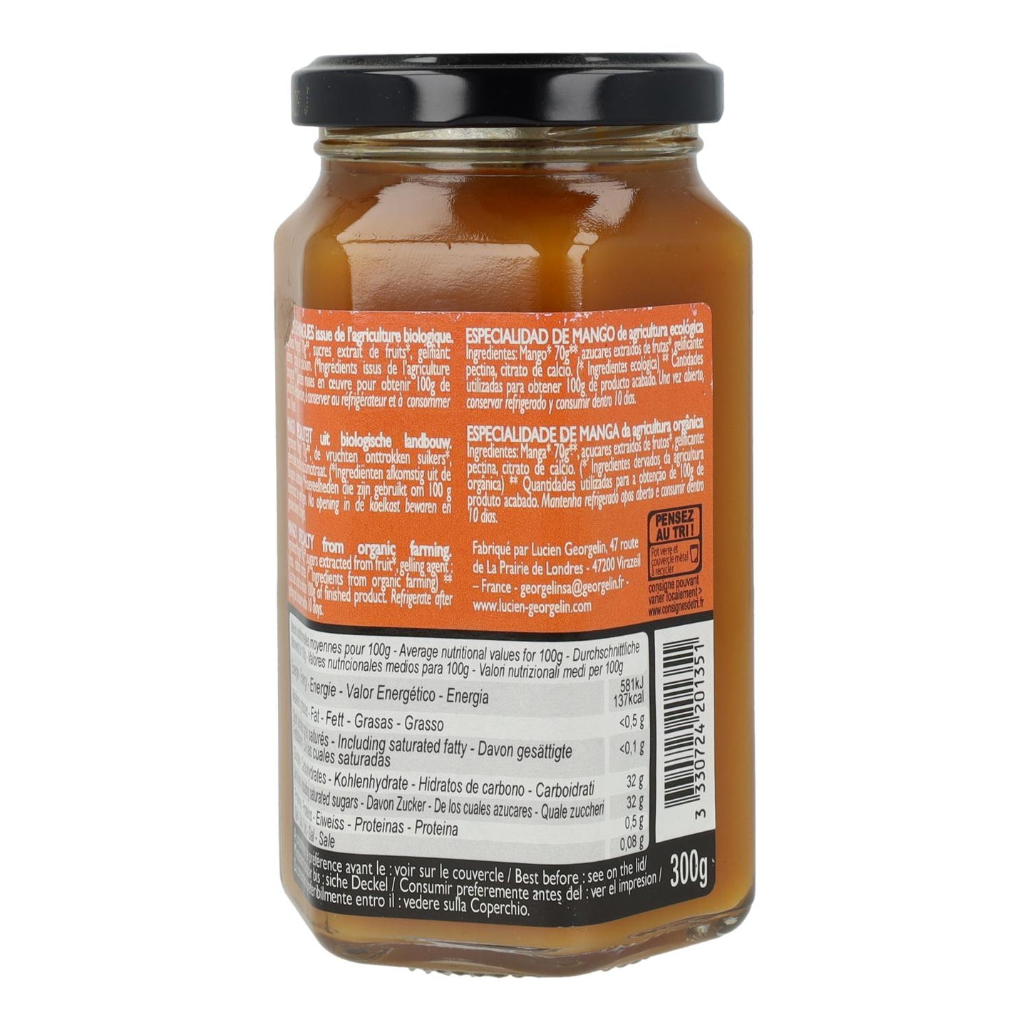 Bio-Mangomarmelade Destination 300 g