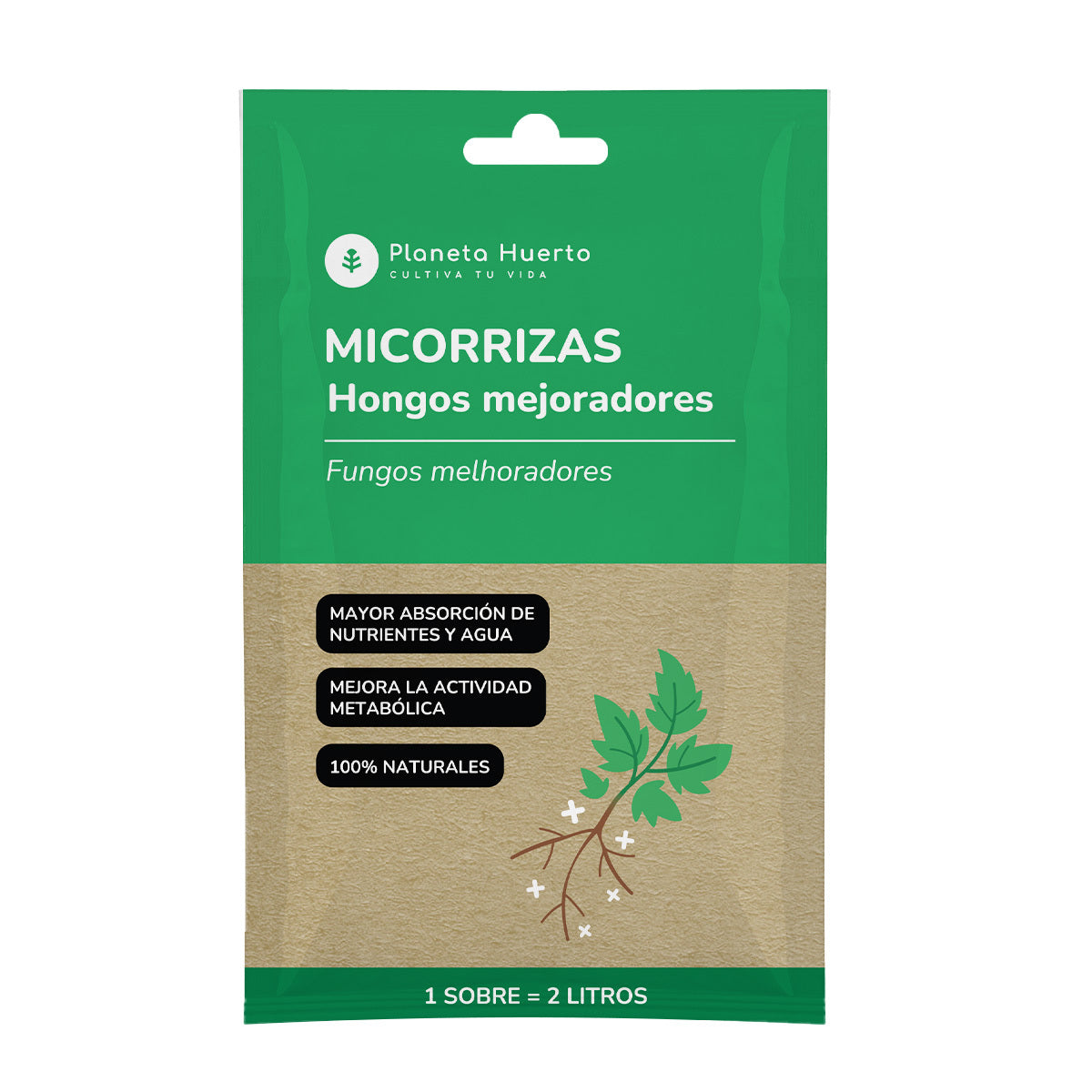 Mycorhizes Planeta Huerto Sachet pour 2 L