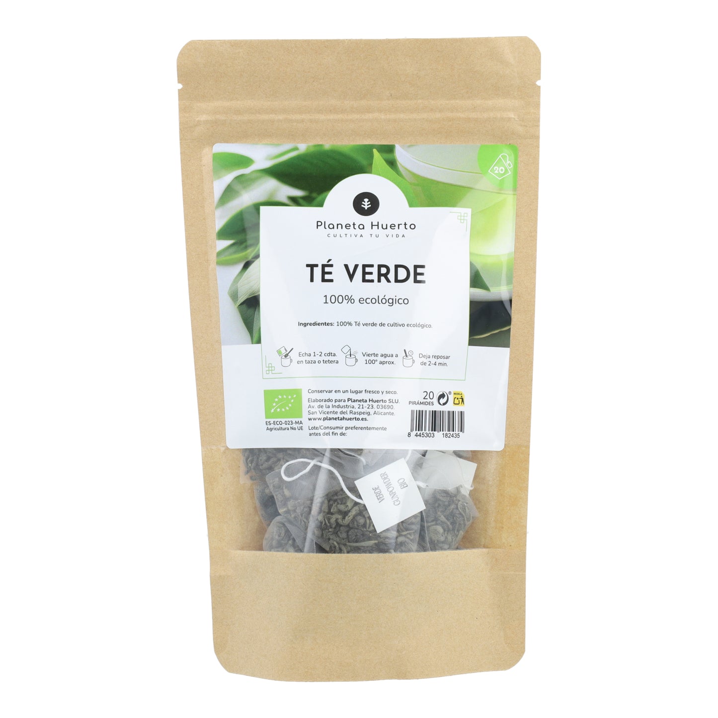 Thé vert Gunpowder ECO Planet Orchard 20 pyramides