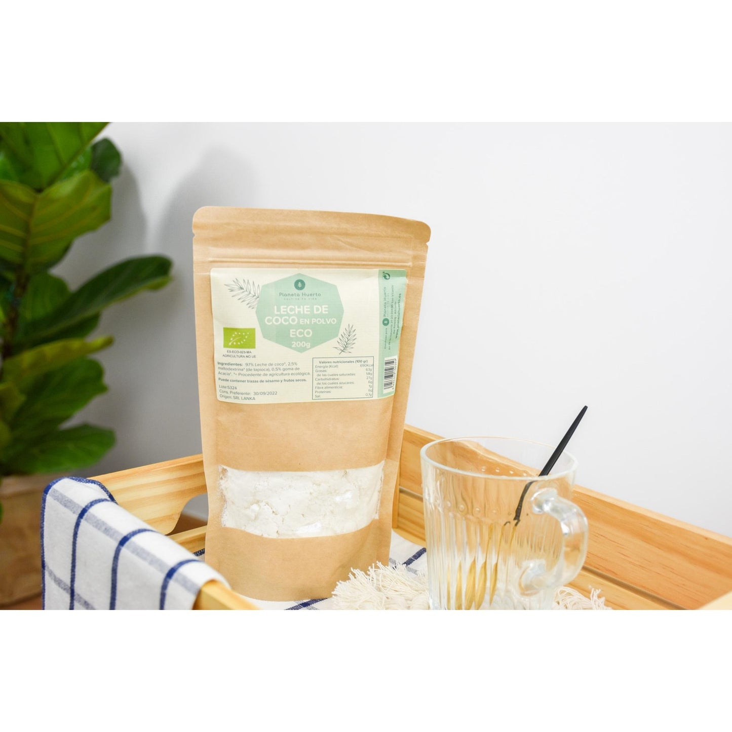 Poudre de boisson à la noix de coco ECO Planeta Huerto 200 g
